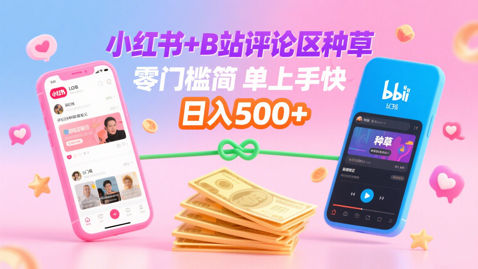小红书+B站评论区种草，0门槛1分钟一单，只需复制粘贴，日入500+-盈途副业网