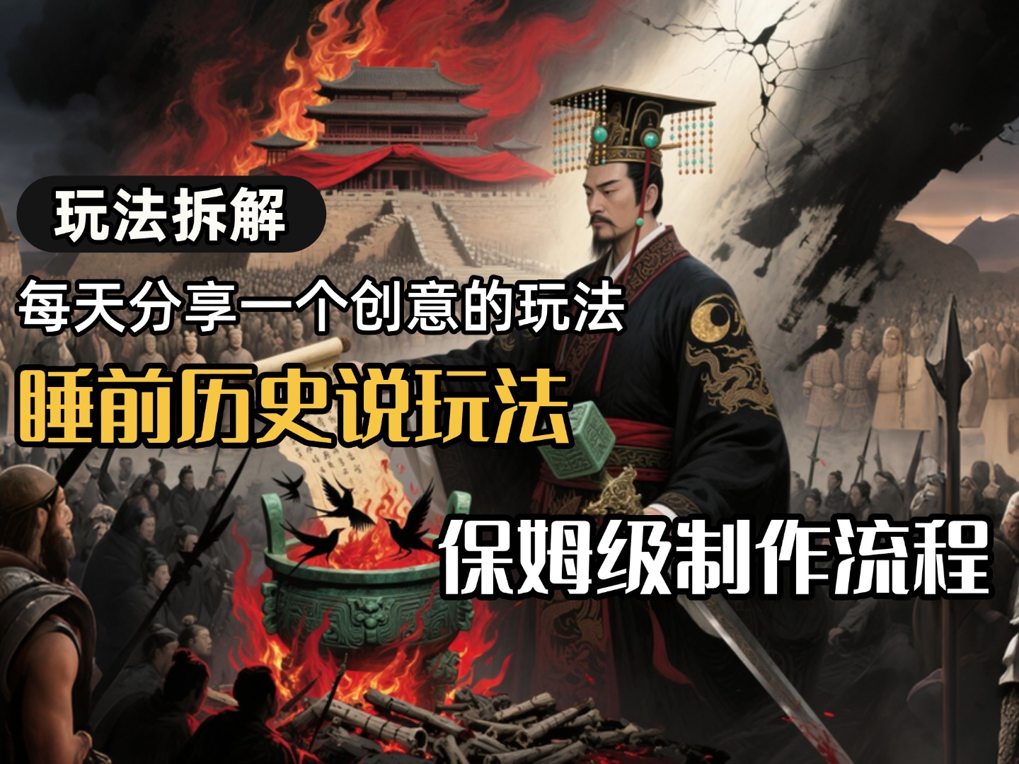13条作品涨粉24.5万，全流程拆解睡前历史说，保姆级教程-盈途副业网