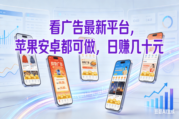 看广告最新平台，苹果安卓都可做，日赚几十元-盈途副业网